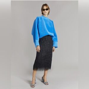 The ATTICO "VINCEN" TURQUOISE OVERSIZE SWEATSHIRT